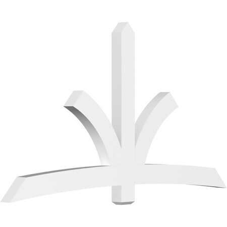 Ekena Millwork Davenport Architectural Grade PVC Gable Bracket, 96"W x 52"H x 4"D x 6"F, 13/12 Pitch GBP096X52X0406DAV00